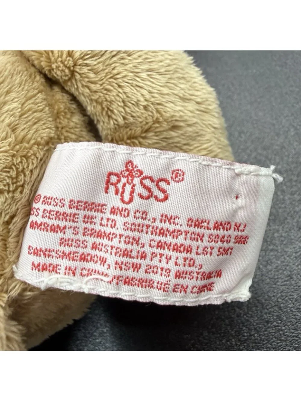 Russ Berrie Reindeer Brown Christmas Rosy Cheeks Cute Soft Plush 12”